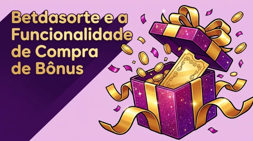 Presente luxuoso abrindo com moedas douradas, representando a compra de bônus.